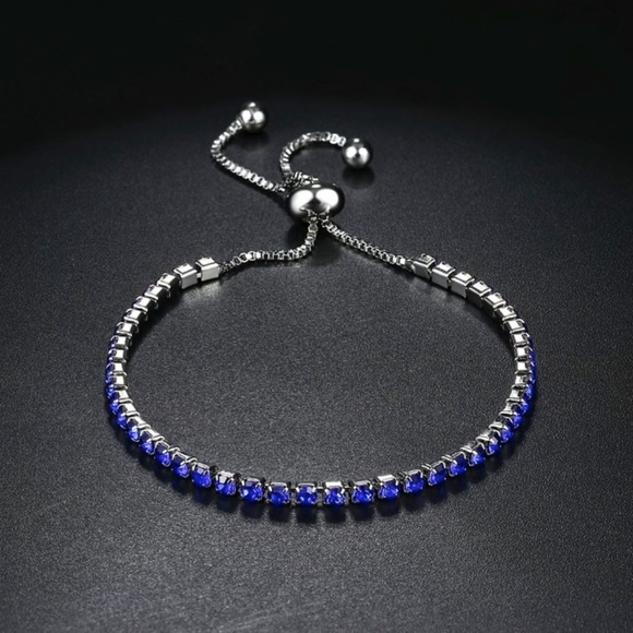 Ivonne Destination Jewelry - New Blue Adjustable Tennis Bracelet